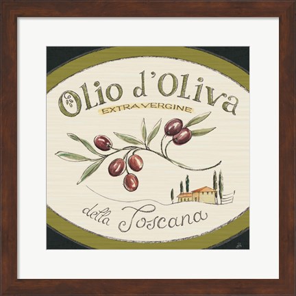 Framed Tuscan Flavor VI Print