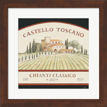 Framed Tuscan Flavor IV Print