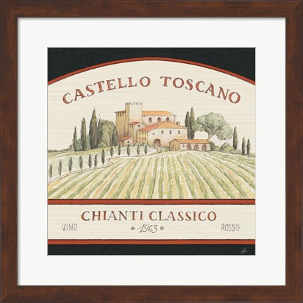 Framed Tuscan Flavor IV Print