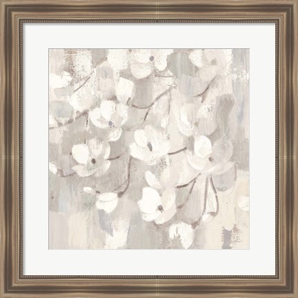 Framed Magnolias in Spring I Neutral Print