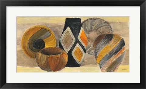 Framed Swirling Still Life Print