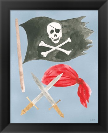 Framed Pirates II Print