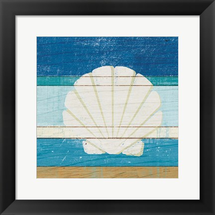 Framed Beachscape Shell v2 Print