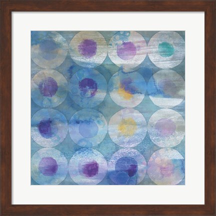 Framed Touching Circles III Print