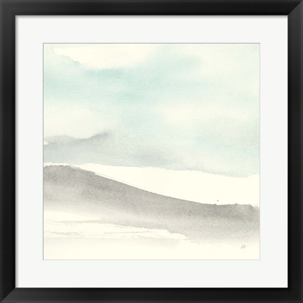 Framed Teal Sky I Print