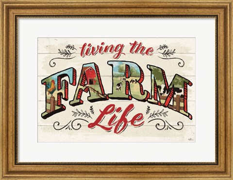 Framed Farm Life IV Print