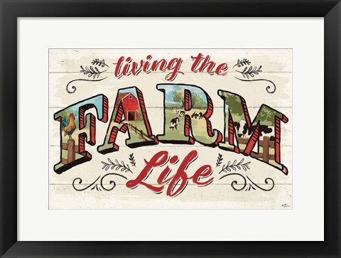 Framed Farm Life IV Print