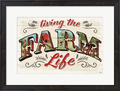 Framed Farm Life IV Print