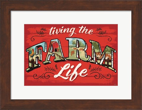 Framed Farm Life V Print