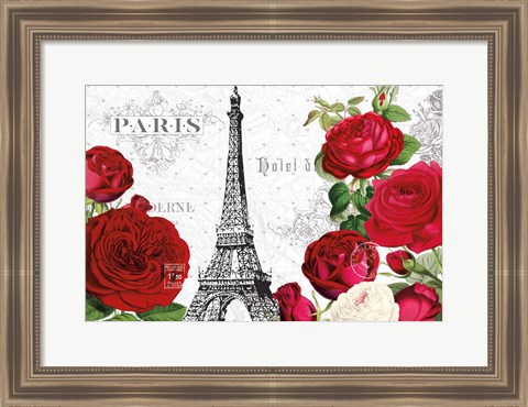 Framed Rouge Paris I Print