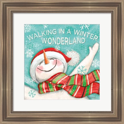 Framed Let it Snow V Print