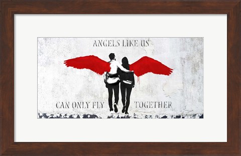 Framed Angels Like Us Print