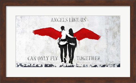 Framed Angels Like Us Print