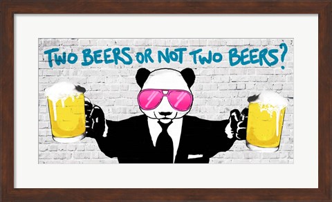 Framed Two Beers or Not Two Beers (detail) Print