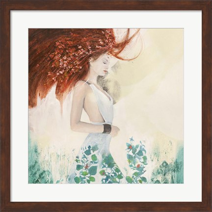 Framed Fairy of Spring (detail) Print