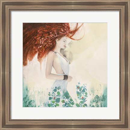 Framed Fairy of Spring (detail) Print