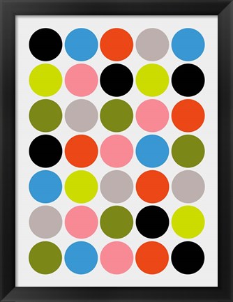 Framed Candied Dots Print