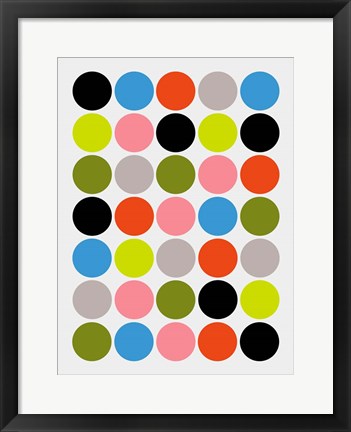 Framed Candied Dots Print