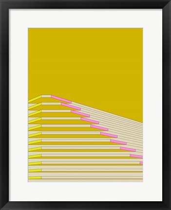 Framed Summer Sky Pagoda Print