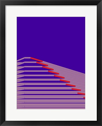 Framed Ultraviolet Pagoda Print