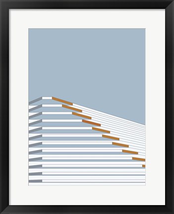 Framed Dusty Morning Pagoda Print