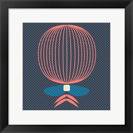 Framed Rocket Balloon Print