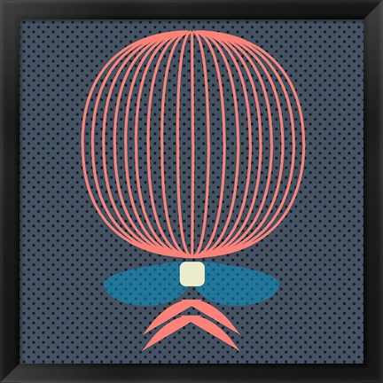 Framed Rocket Balloon Print