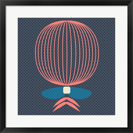 Framed Rocket Balloon Print