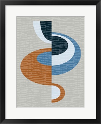 Framed Steel Blue 2 Print