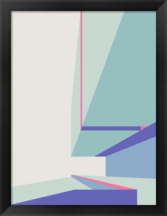 Framed At The Museum In Hot Pink 1 Print