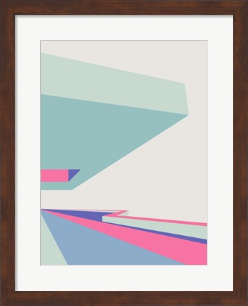 Framed At The Museum in Hot Pink 2 Print