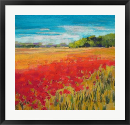 Framed Poppy Field Print