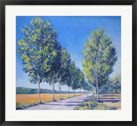 Framed Picardy Poplars IV Print