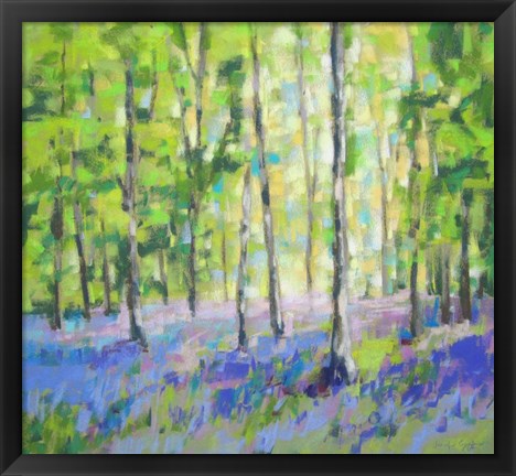 Framed Bluebell Woods III Print