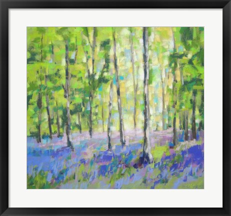 Framed Bluebell Woods III Print