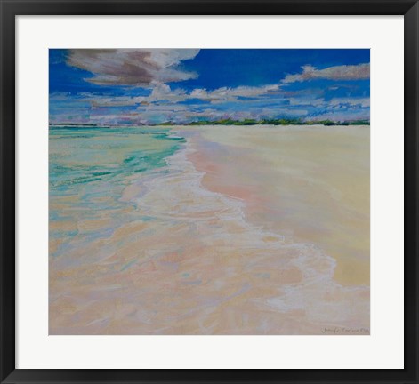 Framed Turquoise Waters VIII Print