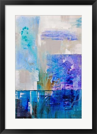 Framed Purple and Blue Series 3 Print