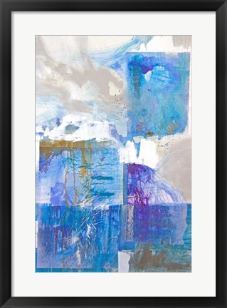 Framed Purple and Blue Series 2 Print