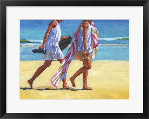 Framed Beach Towel Print