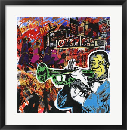 Framed King Of Jazz Print