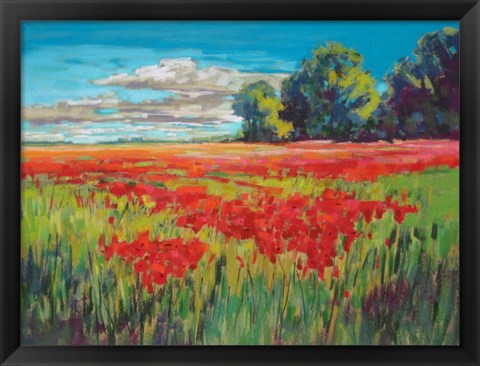 Framed Countryside Poppies Print