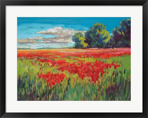 Framed Countryside Poppies Print