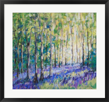 Framed Bluebell Woods IV Print