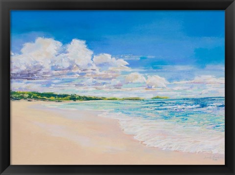 Framed Beach Clouds Print