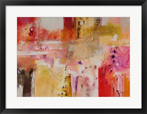 Framed Red and Orange Series 8 Print