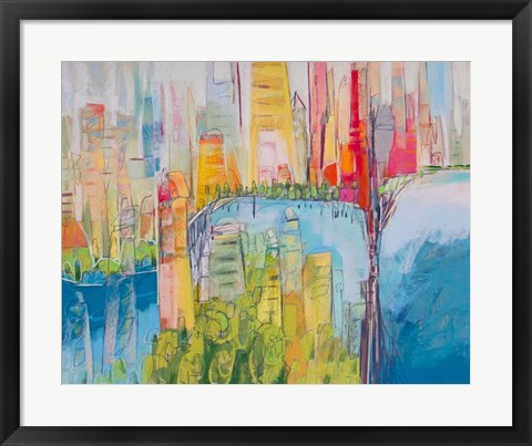 Framed City 15 Print