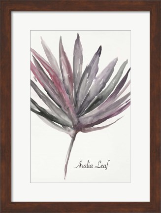 Framed Aralia Leaf Print