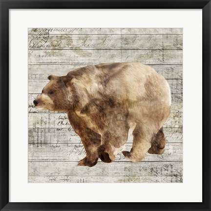 Framed Crossing Bear II Print