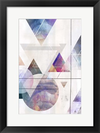 Framed Kaleidescope Shapes II Print