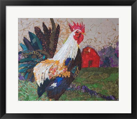 Framed Au Chant du Coq Print